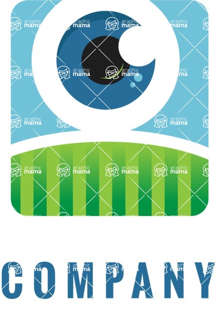 Business Logo Templates - vector graphics in a pack from GraphicMama - Watching Eye Colorful Company Logo Design